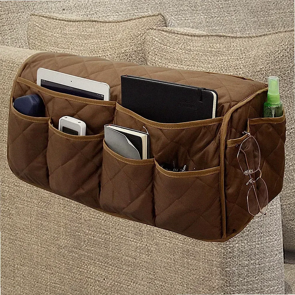 Armchair Caddy Non Slip Recliner Organizer Waterproof Sofa Armrest 14 Pocket