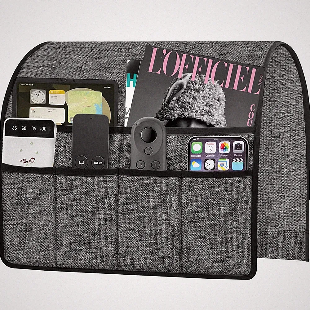 Armchair Caddy Remote Control Holder for Couch Recliner Armrest Pocket Organizer