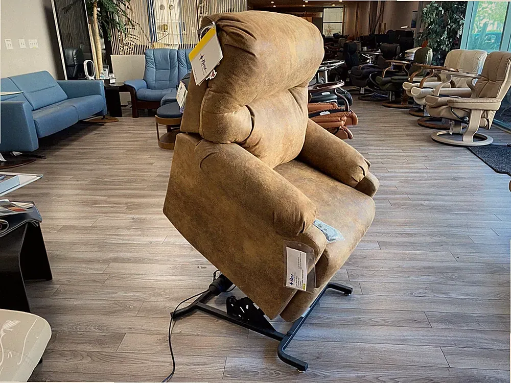 Best Furniture Power Space Saver Lift Chair Recliner Small Saddle Fabric B-24969