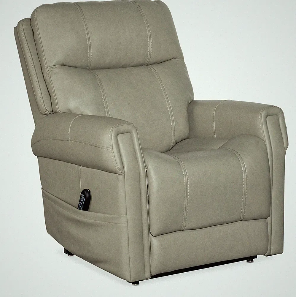 Hooker Furniture RC603-PHLL4 Carroll 34"W Leather Reclining Chair - Grey
